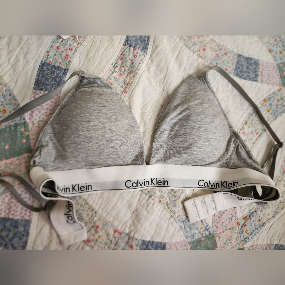 Calvin Klein Heather Gray Bralette